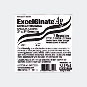 MPM Medical ExcelGinate AG Calcium Alginate Dressing 2" x 2"