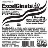 MPM Medical ExcelGinate AG Calcium Alginate Dressing 2" x 2"
