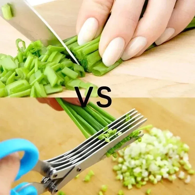 Multi-Layer Kitchen Scissors – Stainless Steel Vegetable Cutter
