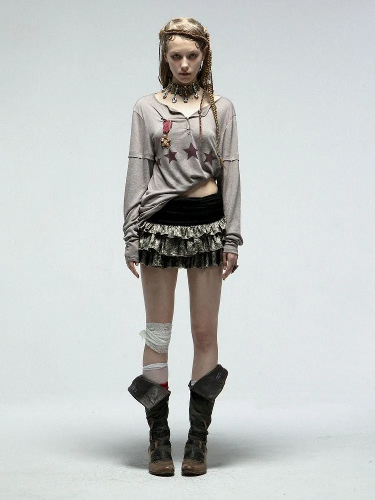 Multi-Layer Pleated Puffy Cake Skirt【s0000012215】