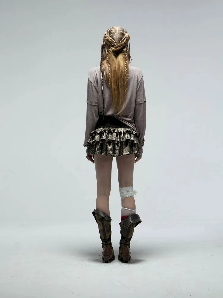 Multi-Layer Pleated Puffy Cake Skirt【s0000012215】