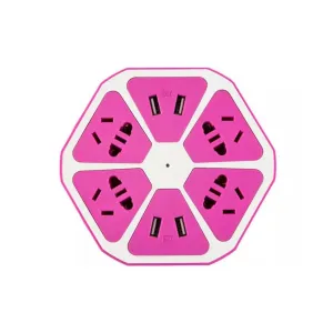 Multi Port Fruit Charging Station - Blue, Orange or Pink