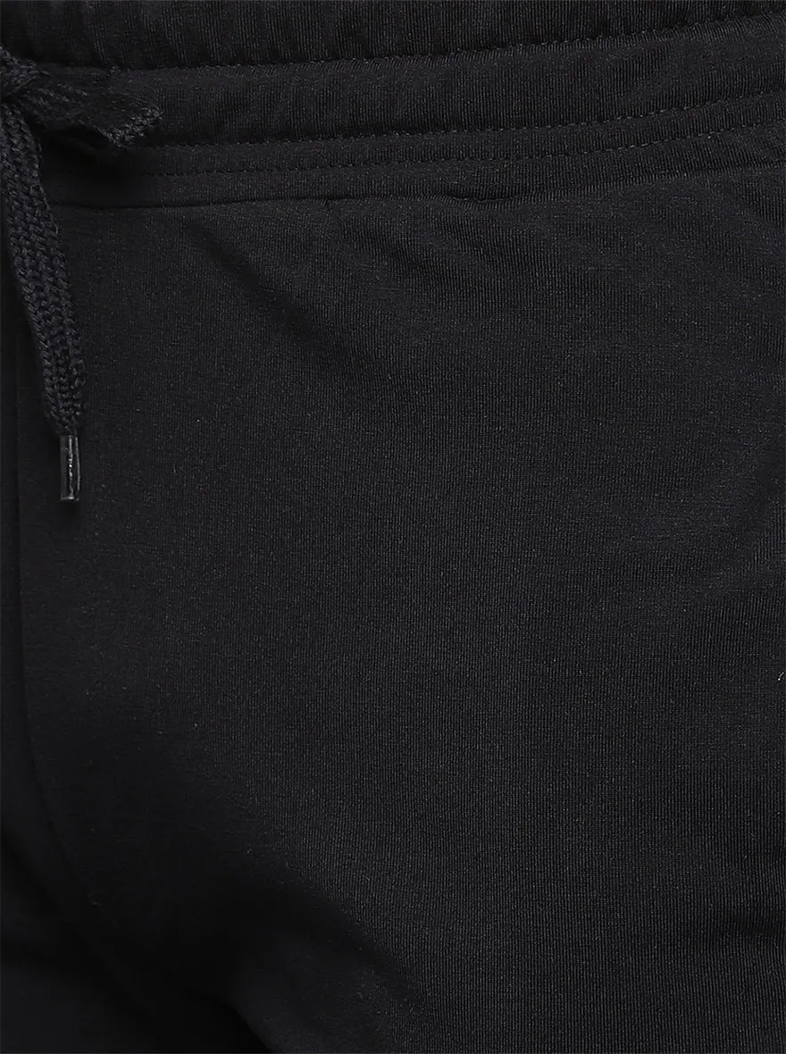 Navy Blue Solid Regular Fit Track Pant | JadeBlue