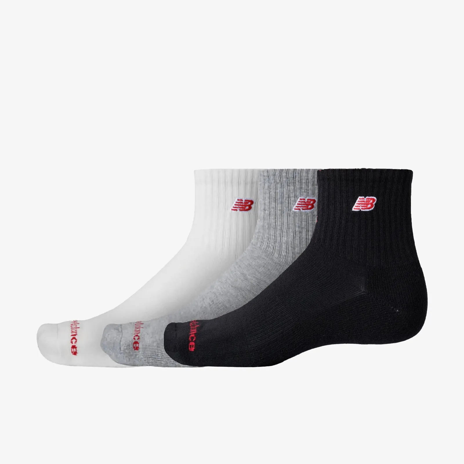 NB Patch Logo Ankle Socks (3 Pairs) - Multi