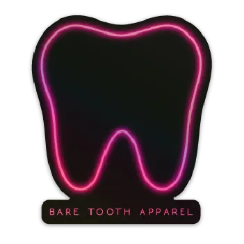 Neon Tooth Holographic Sticker