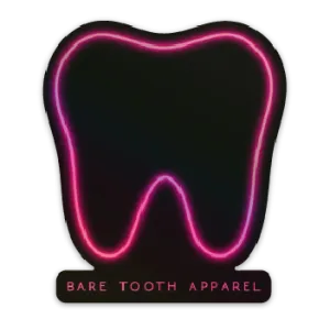 Neon Tooth Holographic Sticker