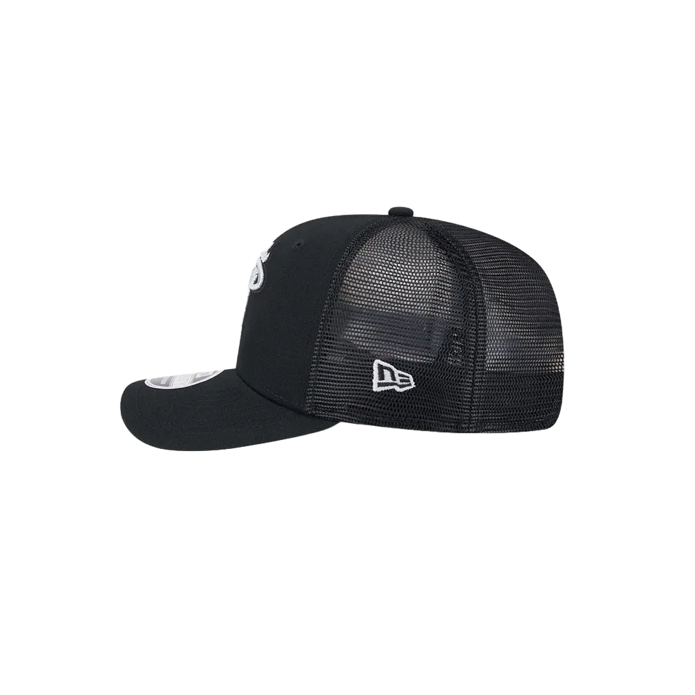 New Era Miami HEAT Black Canvas Stretch Snapback