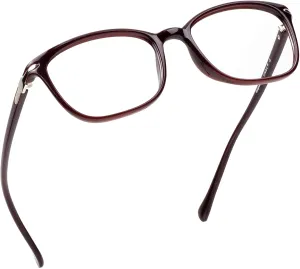 New LifeArt Blue Light Blocking Glasses, Anti Eyestrain, Computer Reading Glasses, Gaming Glasses, TV Glasses for Women Men, Anti Glare (Red, 0.25 Magnification)