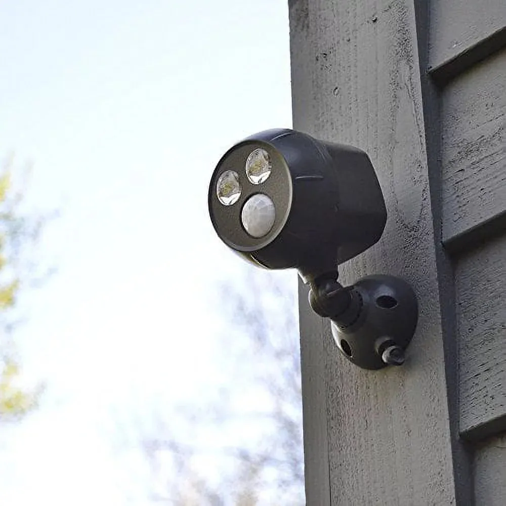 New Mr. Beams MB392, 400 Lumen Version, Weatherproof Wireless Battery Powered Led Ultra Bright Spotlight with Motion Sensor, 2-Pack, Brown Retails $70 