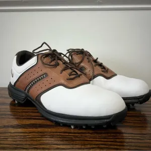 Nike Air Tour Saddle Men's Brown White Golf Shoes Cleats Size 8