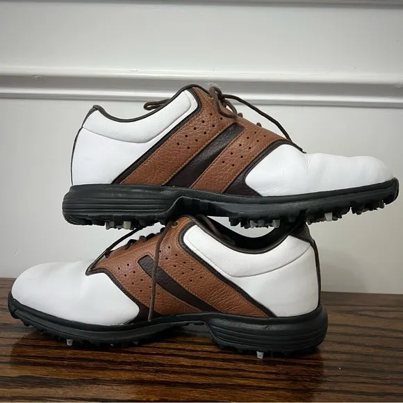 Nike Air Tour Saddle Men's Brown White Golf Shoes Cleats Size 8