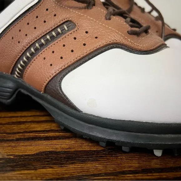 Nike Air Tour Saddle Men's Brown White Golf Shoes Cleats Size 8