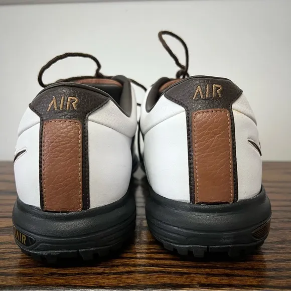 Nike Air Tour Saddle Men's Brown White Golf Shoes Cleats Size 8