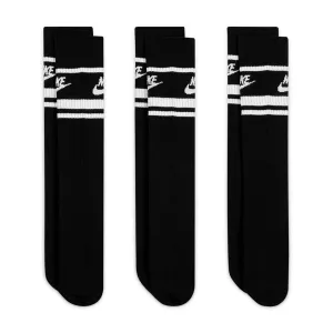 Nike - Sportswear Everyday Essential Mens Crew Socks Black 3 Pack