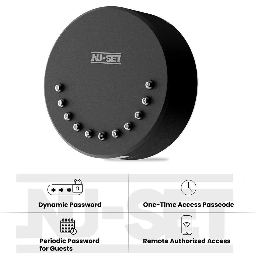 NUSET Smart-Box Series: Electronic Combination Lockbox, Smart Key Storage Box, Wall Mount