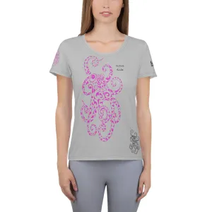 Octos Rule Light Gray All-Over Print Women's Athletic T-shirt