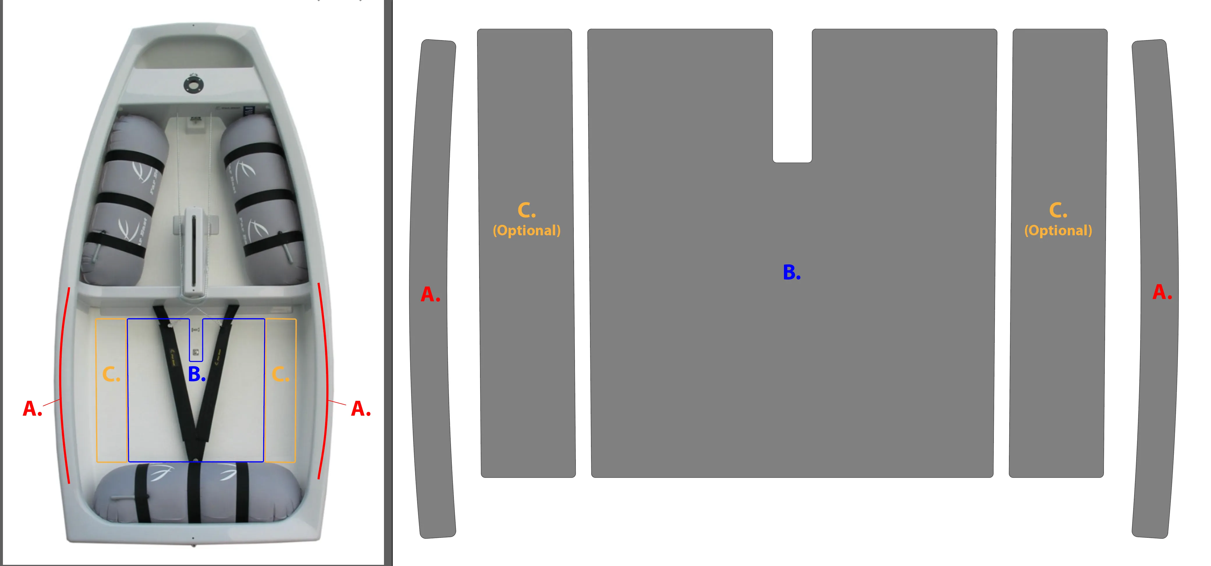 Optimist EVA Foam Non-Skid Kit