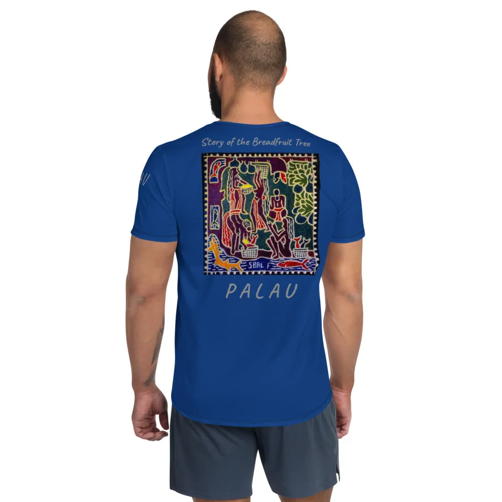 Palau Legends - Story of the Breadfruit Tree - All-Over Print Men's Athletic T-shirt