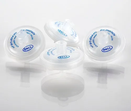 PALL AP-4309 Acrodisc PSF Syringe Filters with PVDF Membrane - GxF/0.45 µm, AutoPack tubes (25/pkg 200/cs)