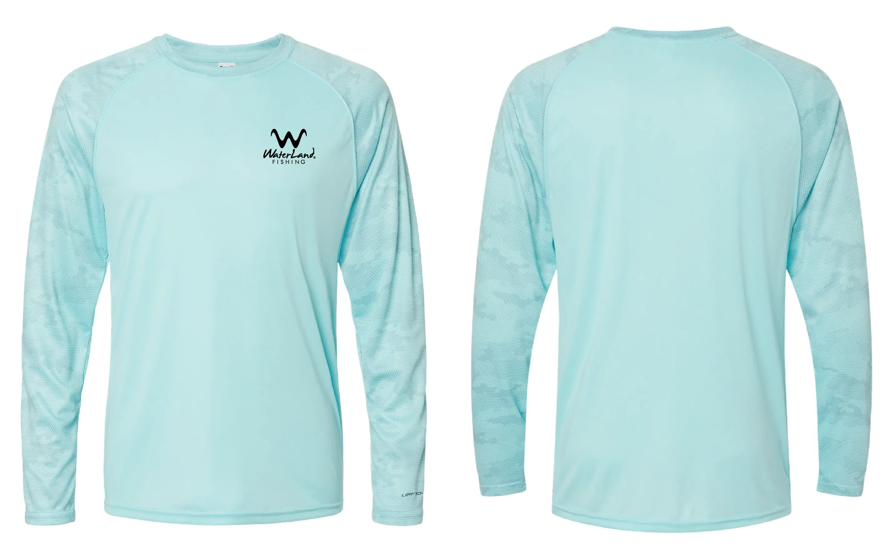 Performance Camo Long Sleeve - Aqua Blue