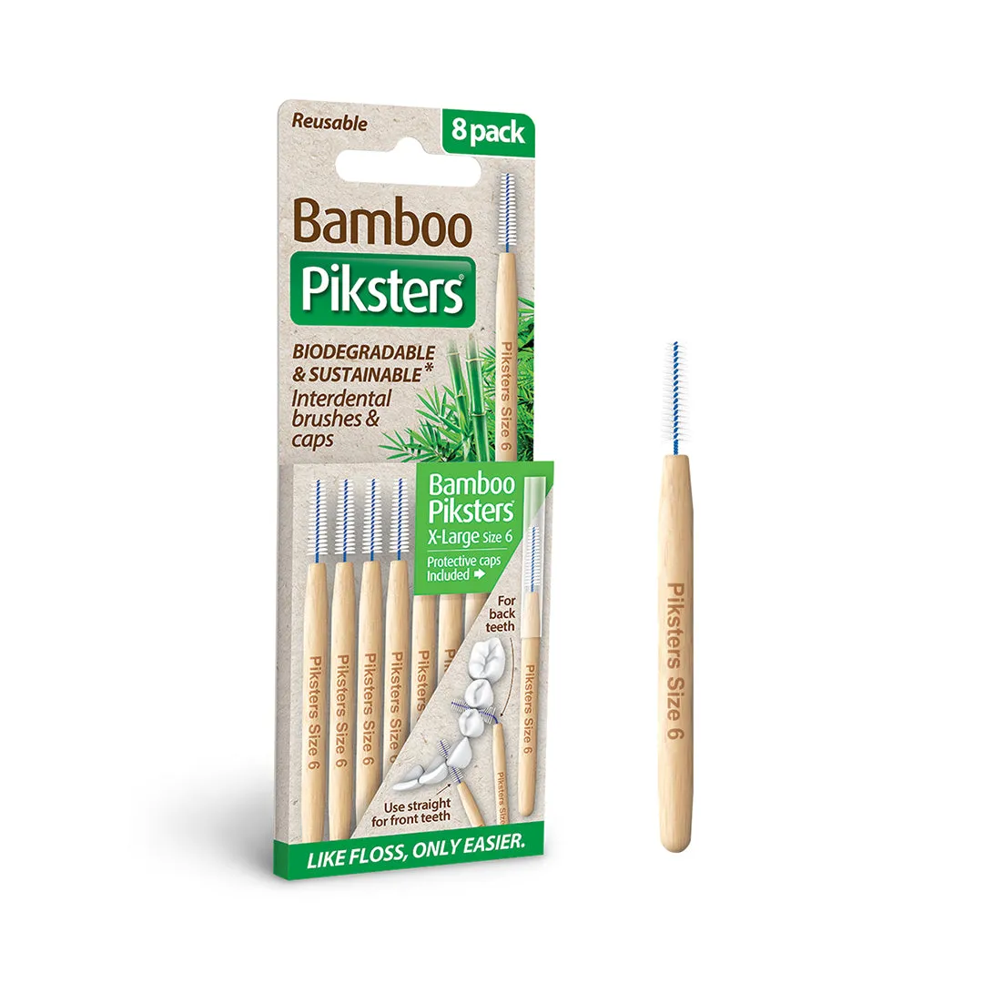 Piksters Bamboo Green Size 6 8pk