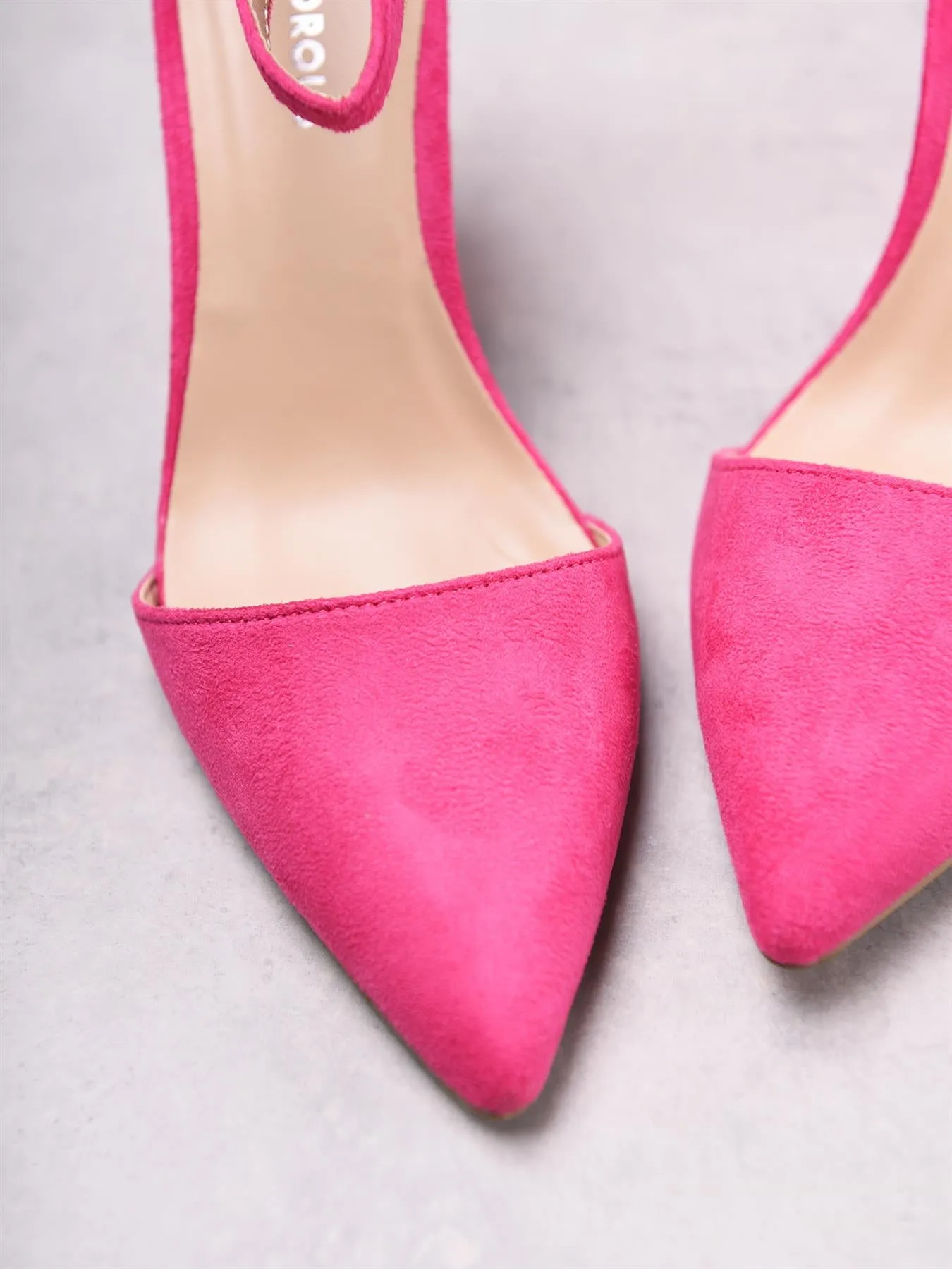 Pink Closed-Toe Heeled-Shoes