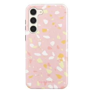Pink Peony Terrazzo - Custom Samsung Galaxy S23 Plus 5G Case