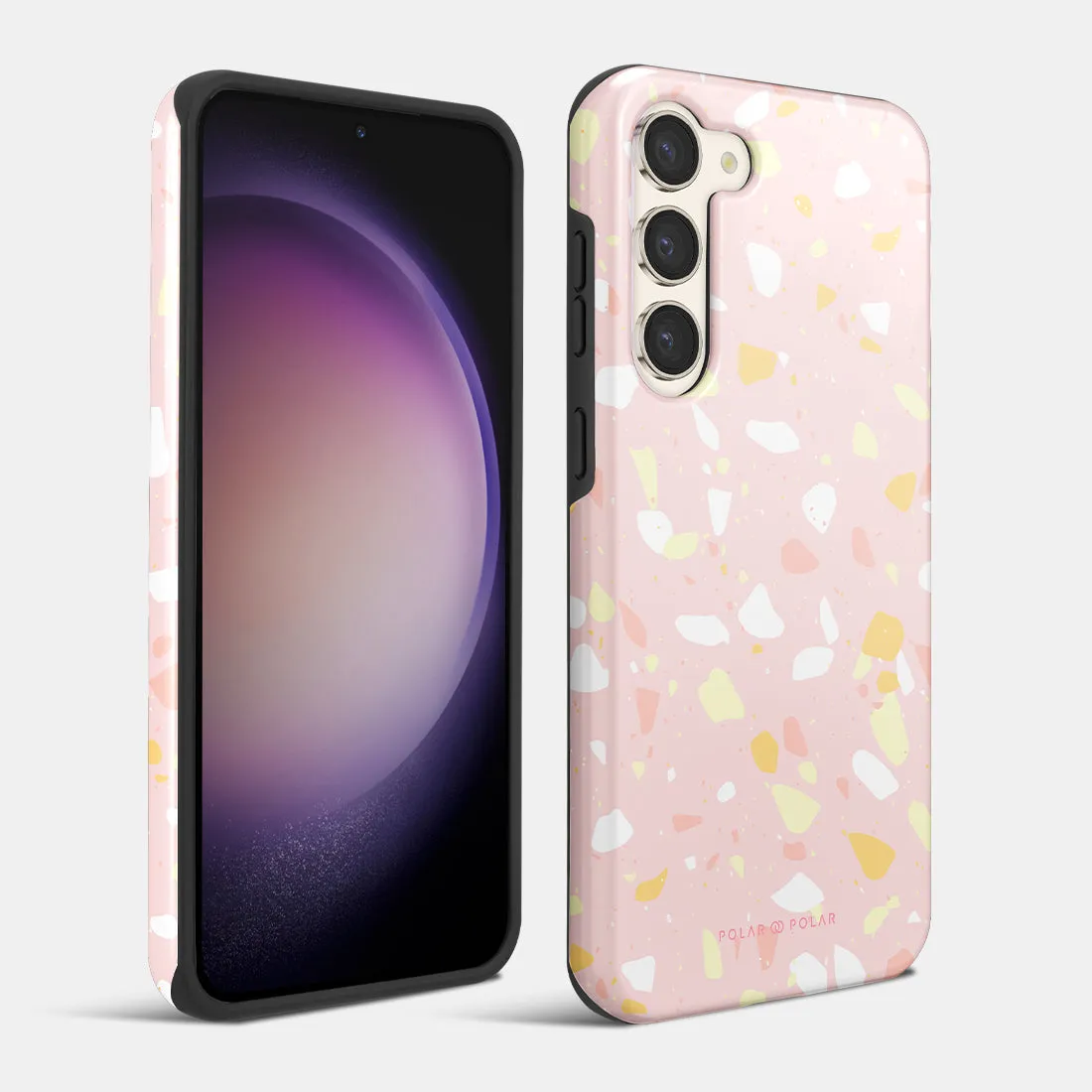Pink Peony Terrazzo - Custom Samsung Galaxy S23 Plus 5G Case