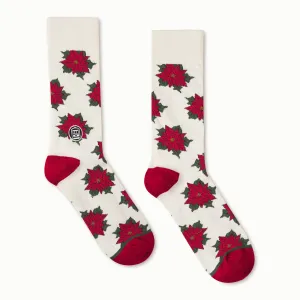 Poinsettia Socks