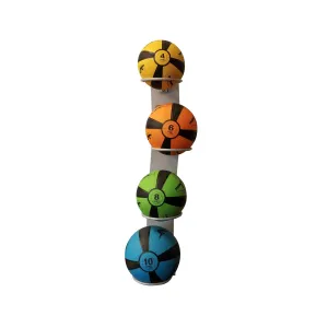 Prism Fitness Smart Medicine Ball Rack, Wall Mounted Commercial Package