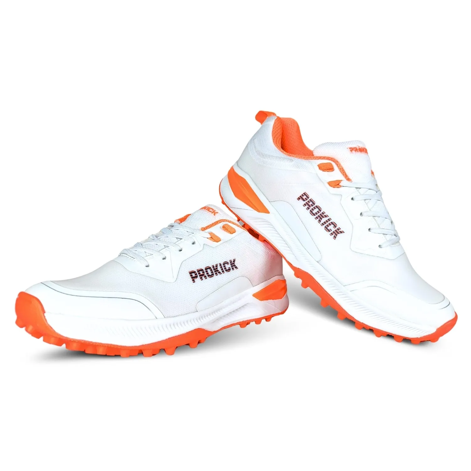 Prokick Fusion 2.0 Cricket Shoes | Lightweight Rubber Shoes | Men's Cricket Footwear | Durable Sports Shoes for Turf & Ground | Anti-Slip Grip | Breathable Comfort