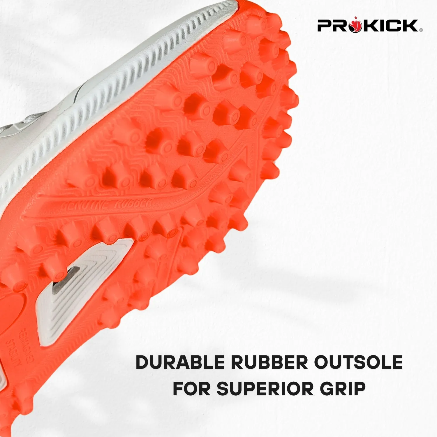 Prokick Fusion 2.0 Cricket Shoes | Lightweight Rubber Shoes | Men's Cricket Footwear | Durable Sports Shoes for Turf & Ground | Anti-Slip Grip | Breathable Comfort