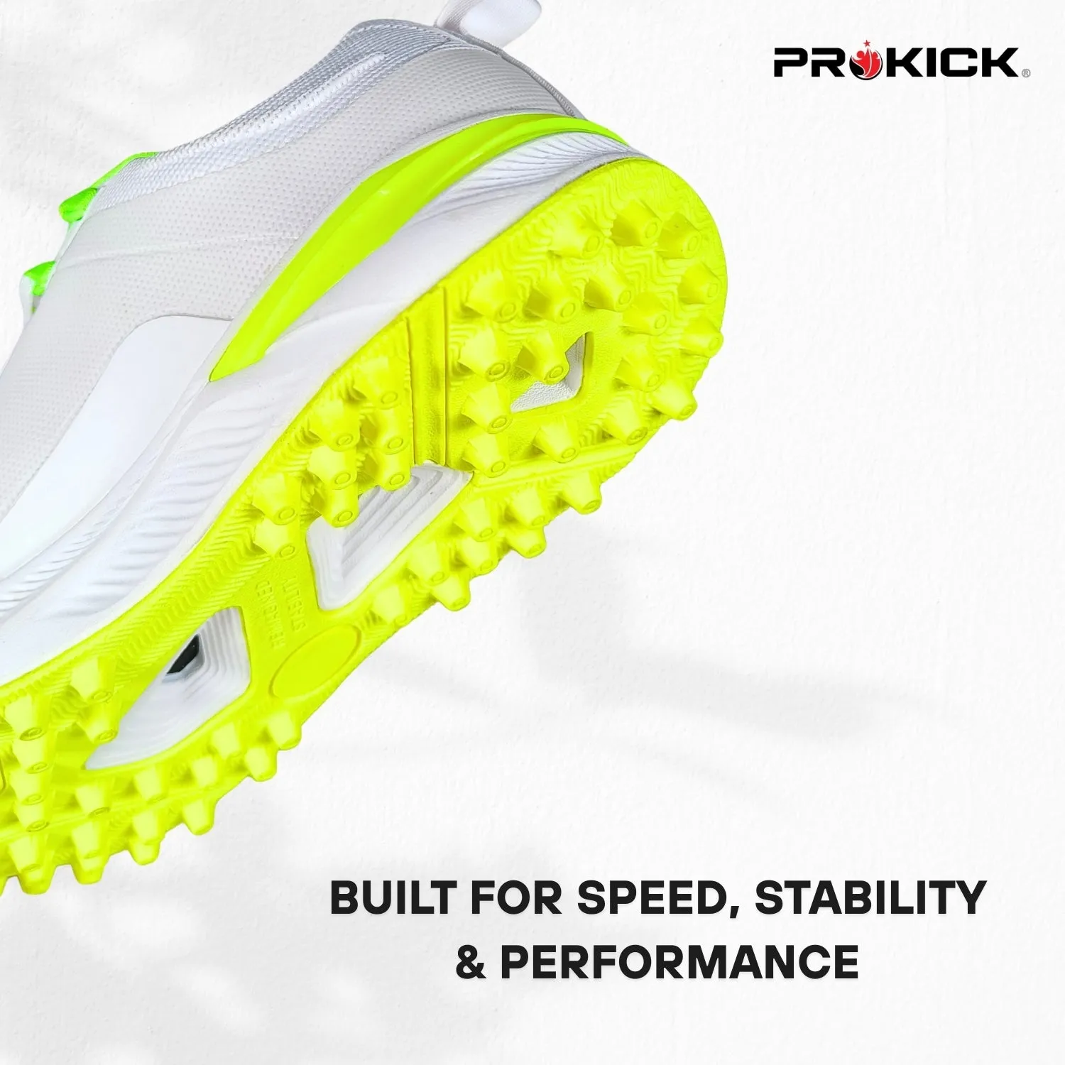 Prokick Fusion 2.0 Cricket Shoes | Lightweight Rubber Shoes | Men's Cricket Footwear | Durable Sports Shoes for Turf & Ground | Anti-Slip Grip | Breathable Comfort