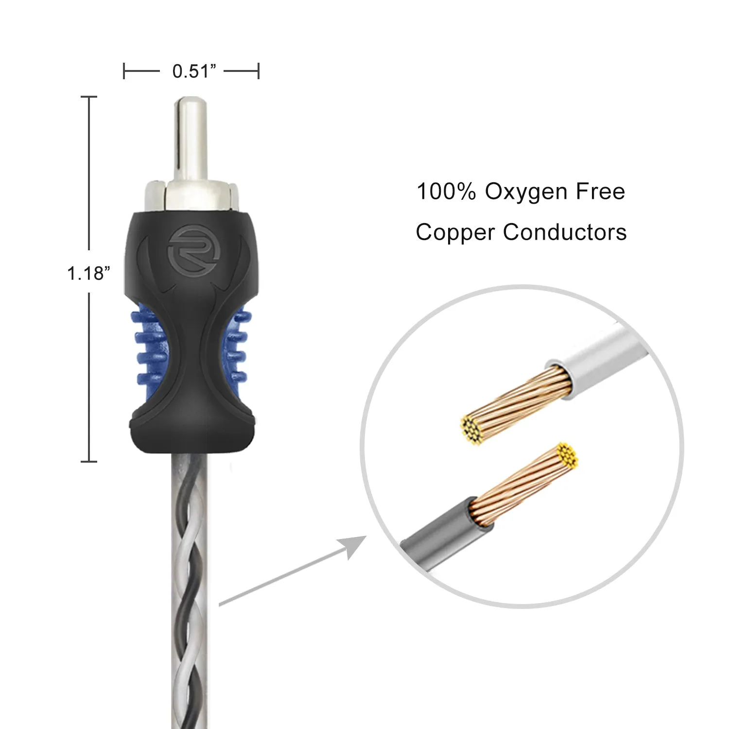 Recoil RCI212 RCA Audio Cable 2-Channel 3.6m