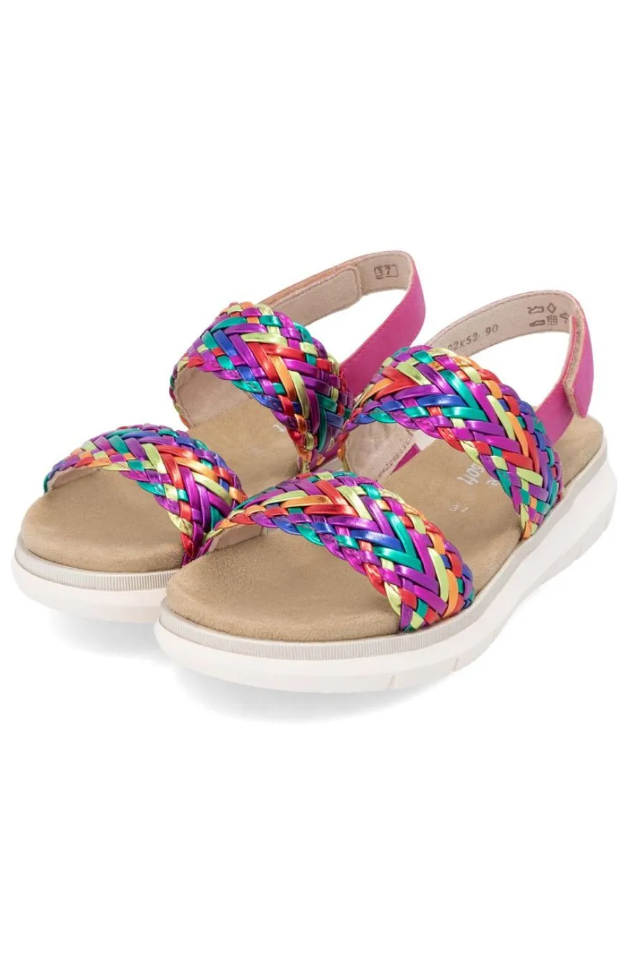Remonte Woven Strap Sandal in Multi