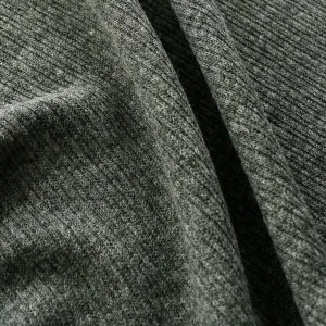 Rib Jersey Fabric - Grey
