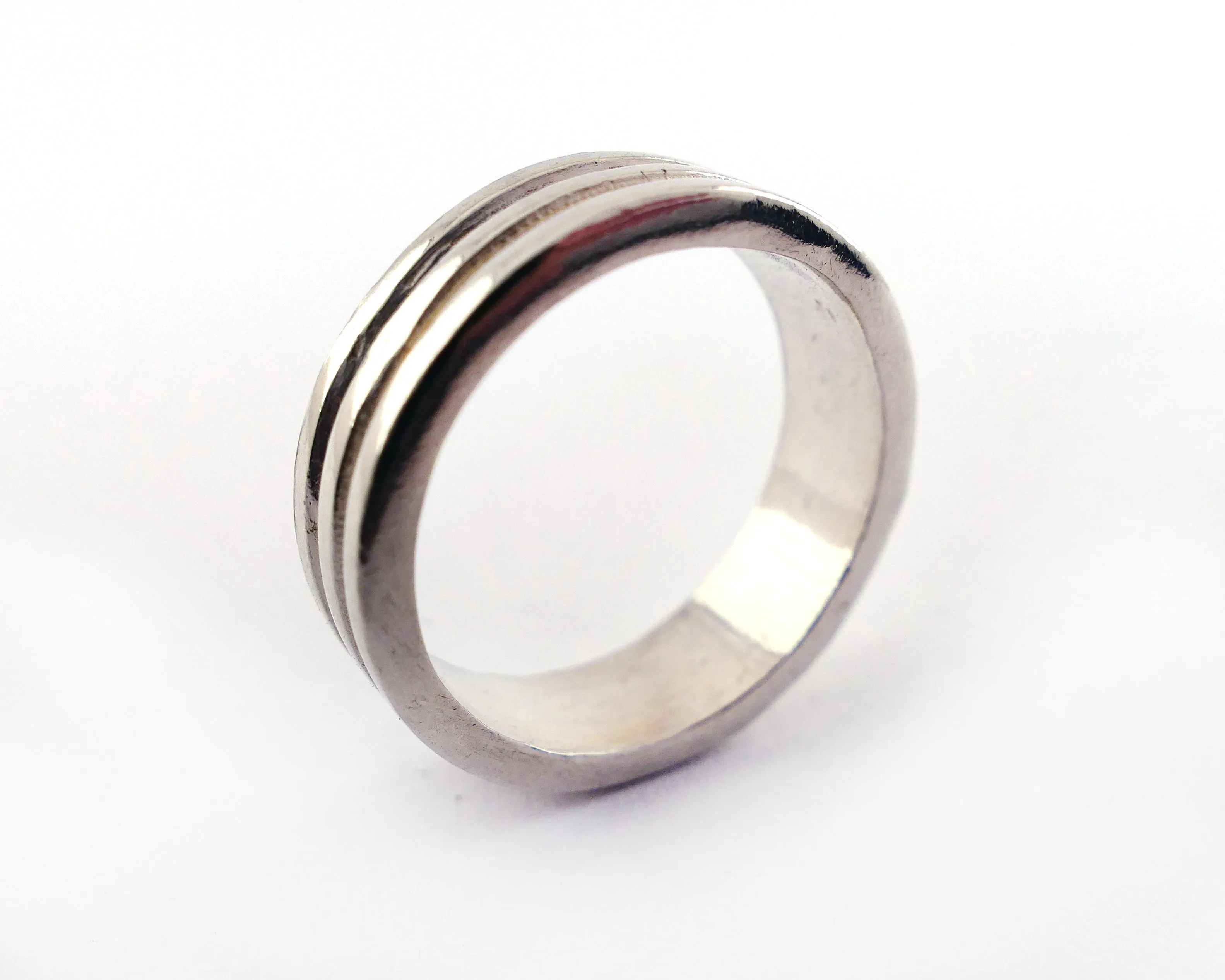 Round Layer Ring in Sterling Silver