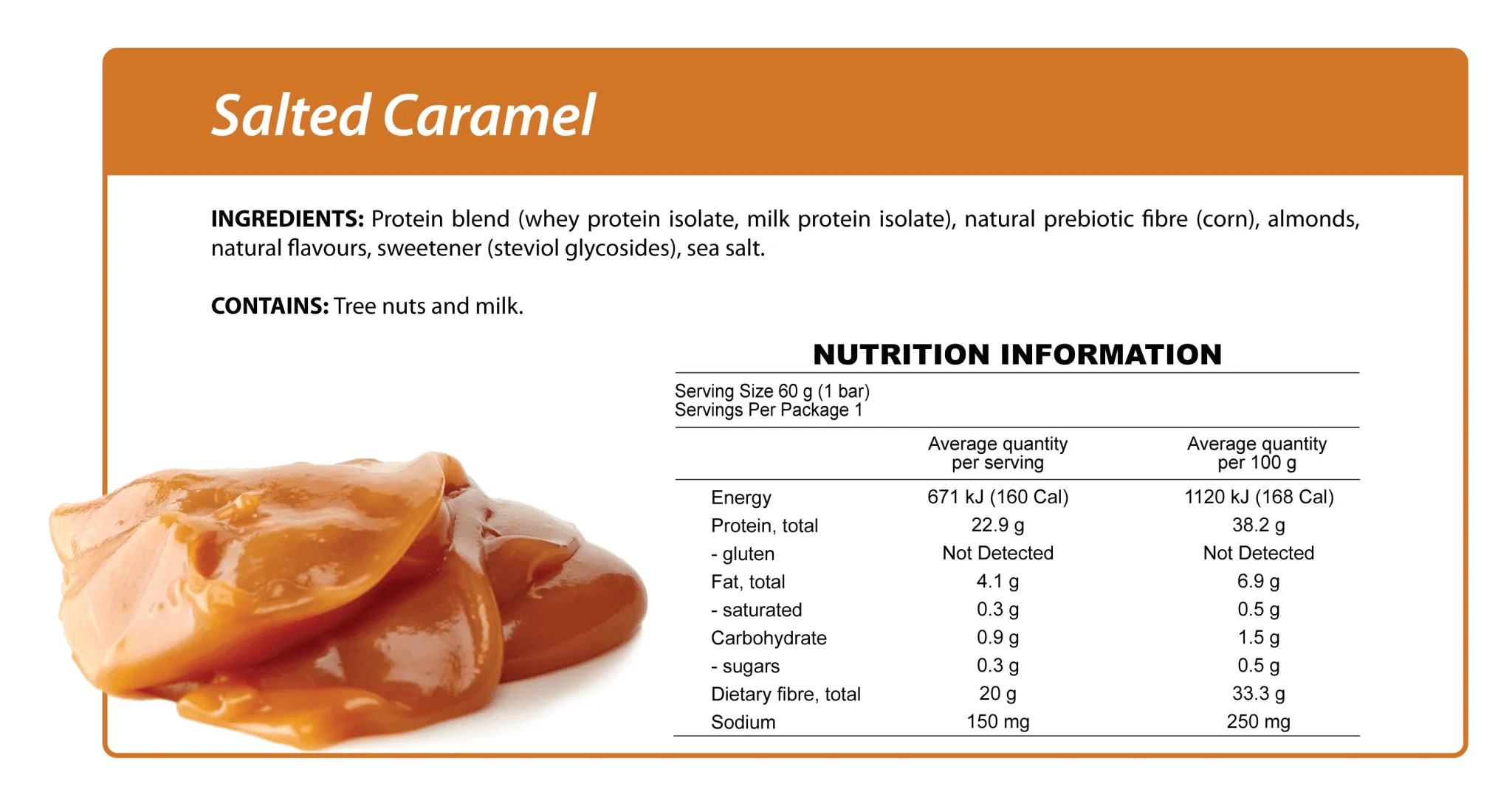 Salted Caramel Smart Protein Bar