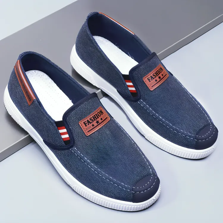Sander - Blauwe Loafers
