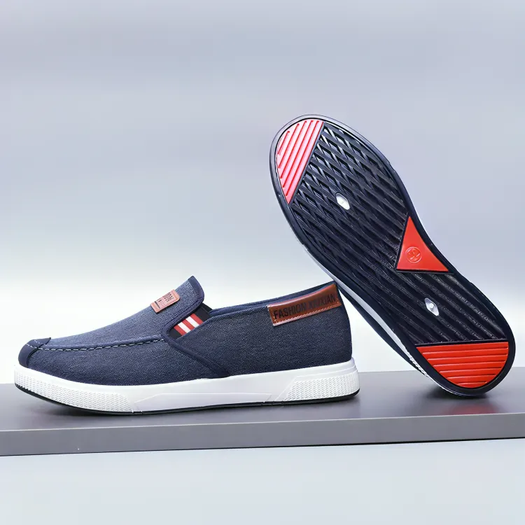 Sander - Blauwe Loafers