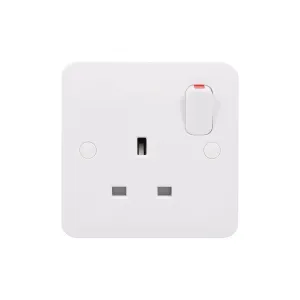 Schneider Electric GGBL3010DS Lisse White Moulded 13A DP 1G Switched Socket (Display Packaged)