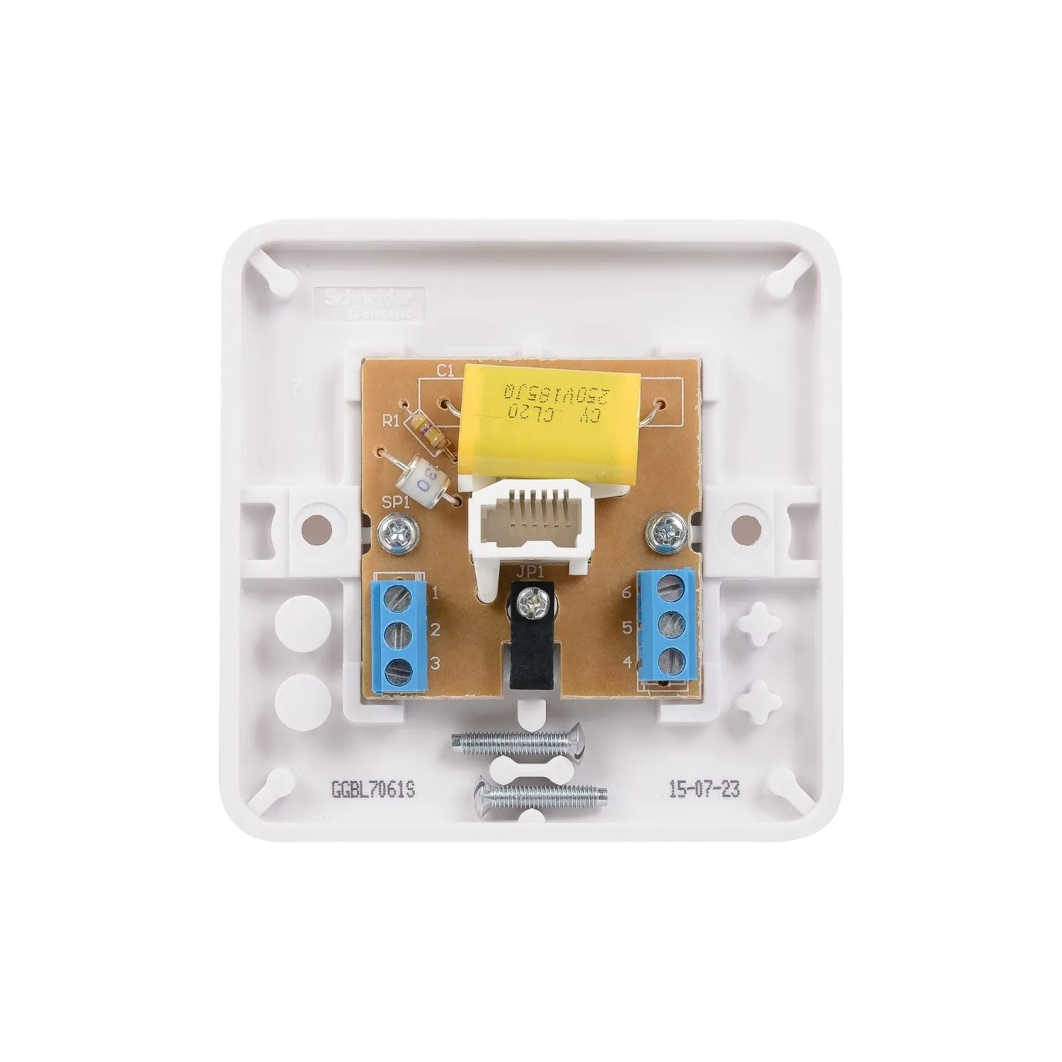 Schneider Electric GGBL7061S Lisse White Moulded BT Master Telephone Socket (Display Packaged)
