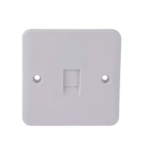 Schneider Electric GGBL7071C6 Lisse White Moulded Single RJ45 CAT6 Data Socket