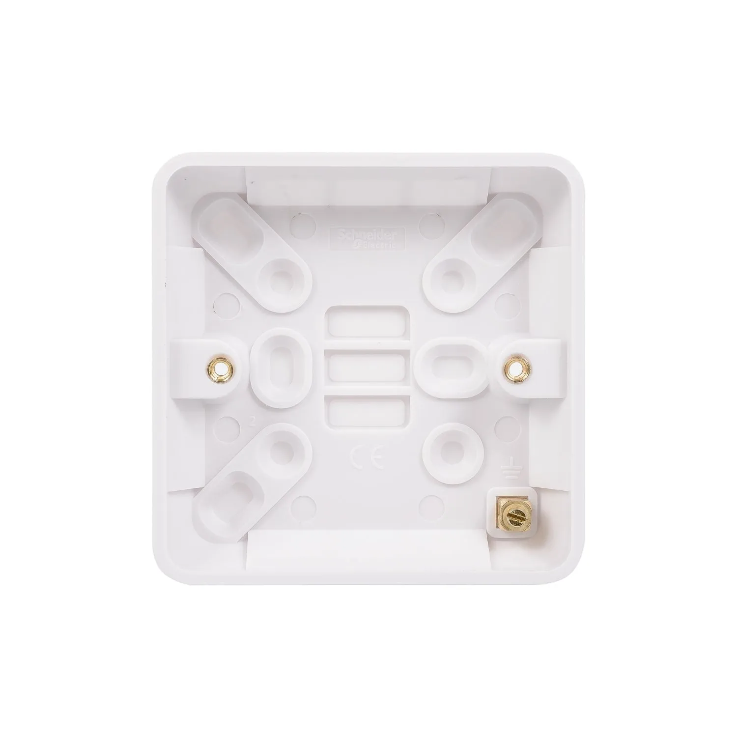 Schneider Electric GGBL9116S Lisse White Moulded 1G 16mm Deep Surface Pattress Box (Display Packaged)