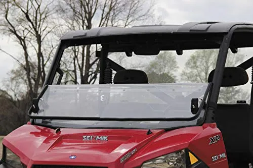 Seizmik 24001 Versa-Fold Windshield - Fits: Polaris Ranger 1000 XP Crew EPS 2017-2018