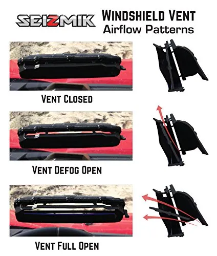 Seizmik 25025 Universal ATV Type Windshield