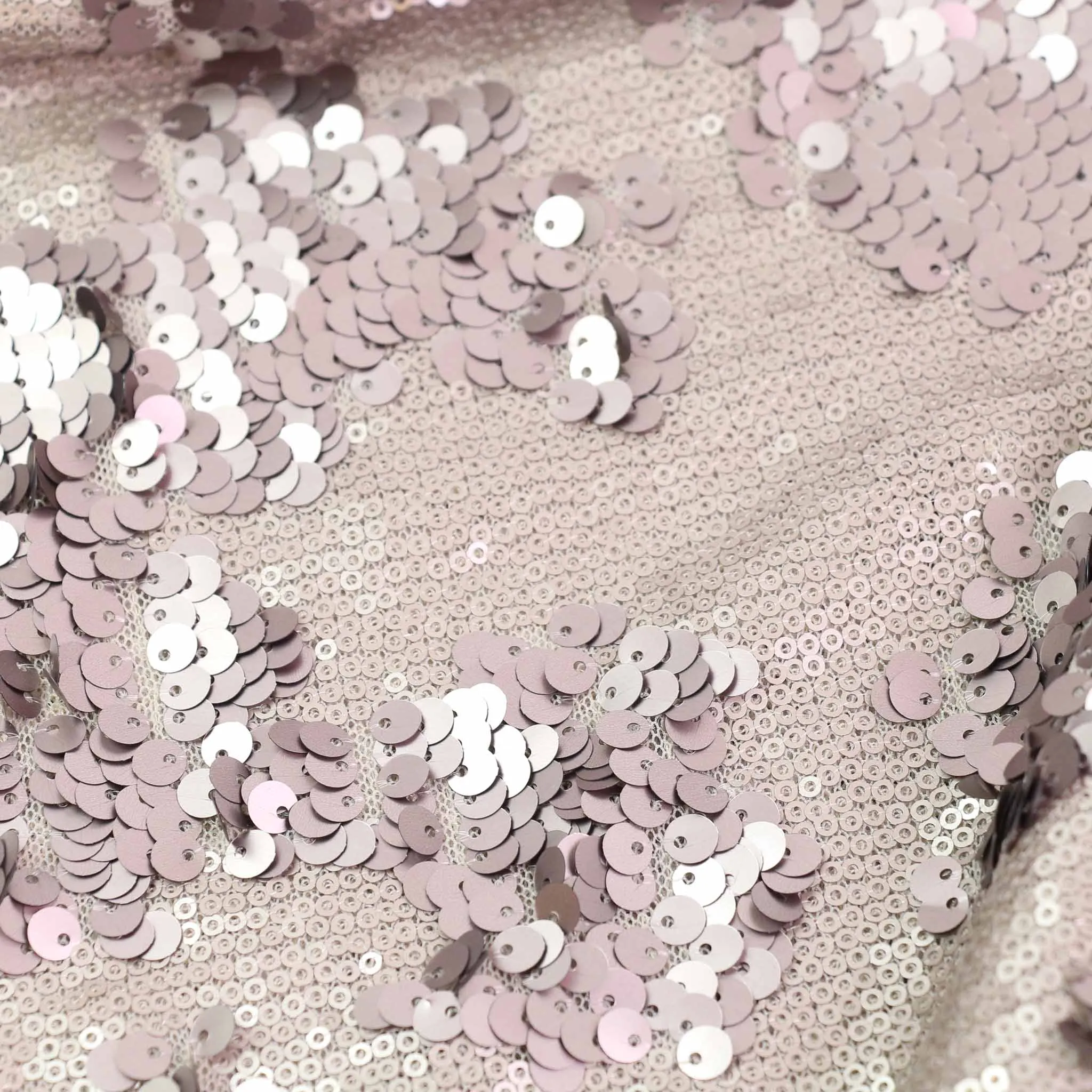 Sequin Fabric - Black, Mauve