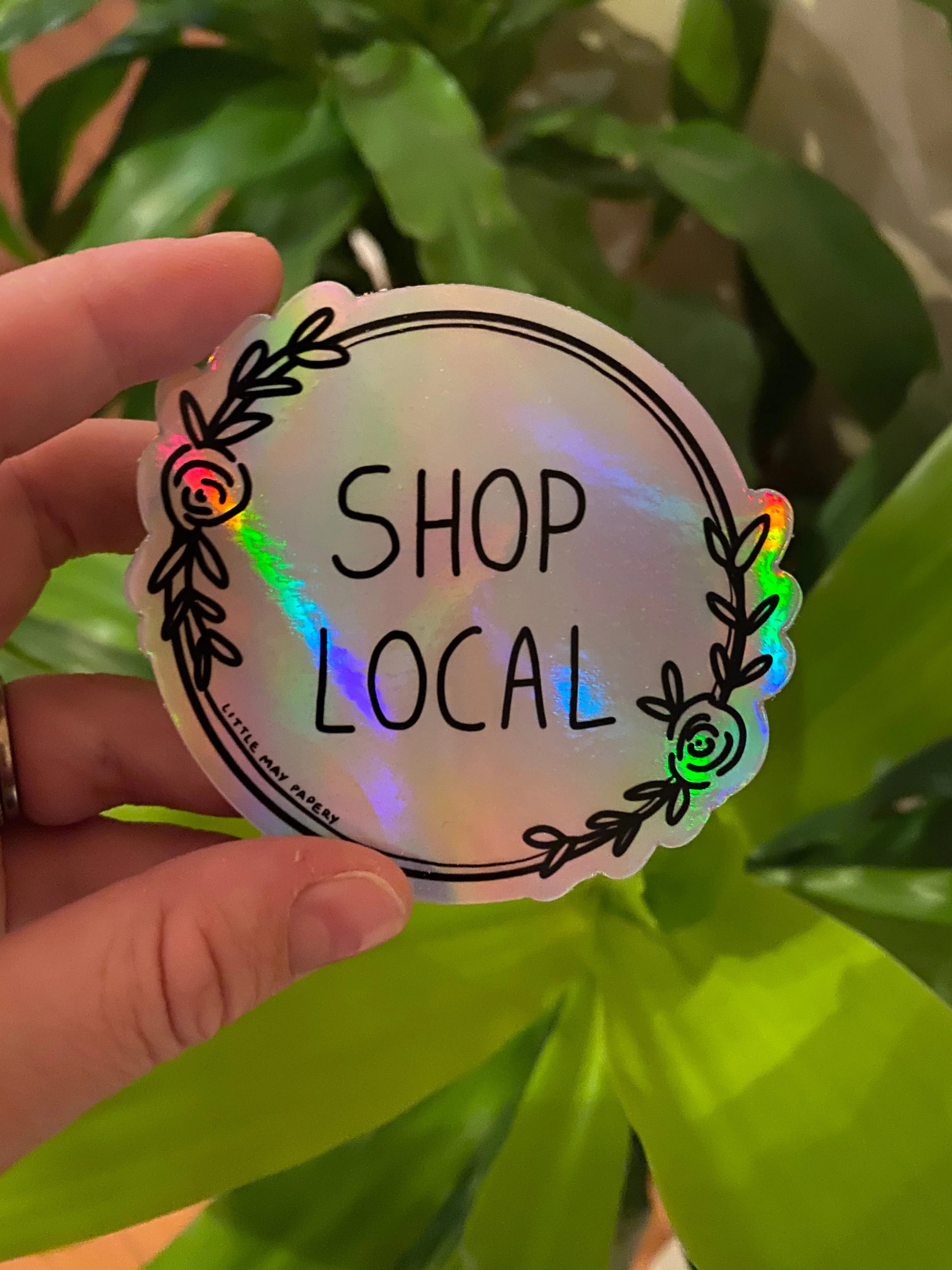 Shop Local vinyl sticker
