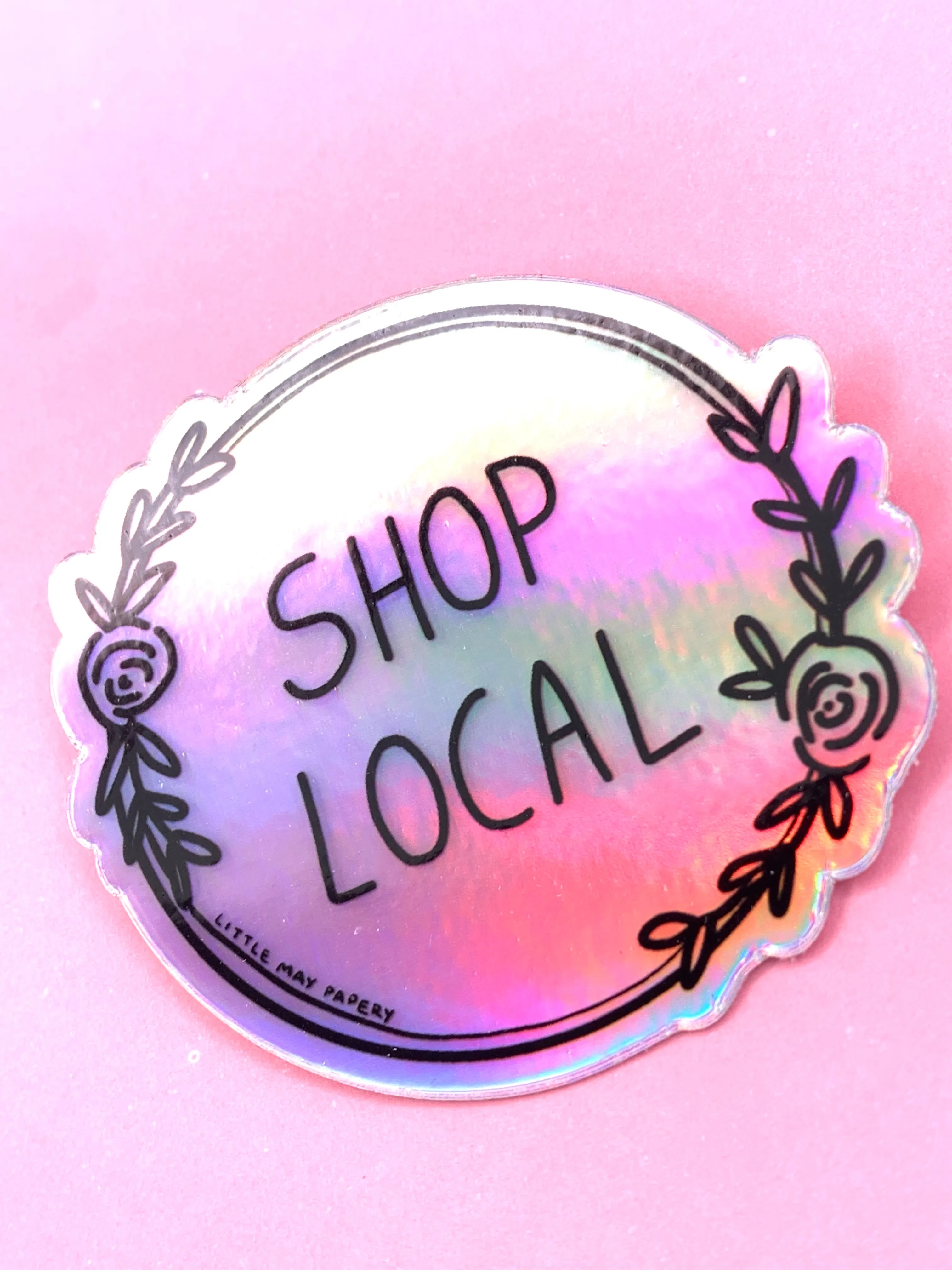 Shop Local vinyl sticker