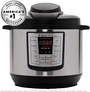 Shows light use, includes box, Manual & 14 Day Guarantee! Instant Pot® Lux 6-in-1 Multi-Use Programmable Pressure Cooker, 6 Quart | STAINLESS STEEL!